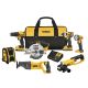 DEWALT 20-Volt MAX Lithium-Ion Cordless Drill/Driver Combo Kit (7-Tool) with (2) 20-Volt Batteries 2.0Ah, Charger and Tool Bag