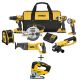 DEWALT 20-Volt MAX Li-Ion Cordless Combo Kit (7-Tool) with Bonus 20-Volt MAX Li-Ion Cordless Brushless Jigsaw (Tool-Only)