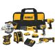 DEWALT 20-Volt MAX Lithium-Ion Cordless Combo Kit (7 tool) w/ 2 Ahr Battery, 4 Ahr Battery, Charger and Bag