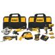 DEWALT 20-Volt MAX Combo Kit (8 tool) w/ 2-Batteries 2 Ahr, Charger and 2-Bags