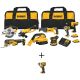 DEWALT 20-Volt MAX Li-Ion Combo Kit (8-Tool) w/ 20-Volt MAX Li-Ion Cordless 3/8 in. Impact Wrench w/ Hog Ring (Tool-Only)