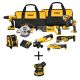 DEWALT 20-Volt MAX Li-Ion Cordless Combo Kit (9 tool) w/ Bonus 20-V Cordless Brushless 5 inch Random Orbital Sander (Tool-Only)