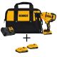 DEWALT Cordless 20-Volt Max 16 Gauge Angled Finish Nailer Kit w/ Bonus 20-Volt MAX XR Lithium-Ion 2.0Ah Battery 2-Pack