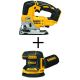 DEWALT 20-Volt MAX XR Li-Ion Cordless Brushless Jigsaw (Tool-Only) with Bonus Brushless 5 in. Random Orbital Sander (Tool-Only)