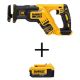 DEWALT 20-Volt MAX XR Cordless Brushless Compact Reciprocating Saw (Tool-Only) with 20V MAX XR Lithium-Ion 4.0Ah Battery Pack