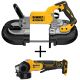 DEWALT 20-Volt MAX Li-Ion Brushless Cordless Deep Cut Band Saw (Tool-Only) with Bonus 4-1/2 in. Small Angle Grinder (Tool-Only)