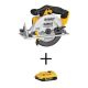 DEWALT 20-Volt MAX Cordless 6-1/2 in. Circular Saw (Tool-Only) with 20-Volt MAX Compact Lithium-Ion 2.0Ah Battery Pack