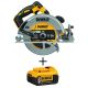 DEWALT 20-Volt MAX XR Li-Ion Brushless Cordless 7-1/4 in. Circular Saw with Brake (Tool-Only) with 20-Volt Li-Ion Battery 5 Ah