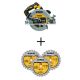 DEWALT 20V MAX XR Cordless Brushless 7-1/4 in. Circular Saw(Tool-Only) w/ FLEXVOLT 7-1/4 in. 24 Tooth Circ Saw Blades(3-Pack)
