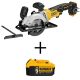 DEWALT ATOMIC 20-Volt MAX Cordless 4-1/2 in. Circular Saw (Tool-Only) with Bonus 20-Volt MAX Li-Ion Premium Battery Pack 5.0Ah
