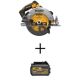 DEWALT 20-Volt MAX Cordless Brushless 7-1/4 in. Circular Saw with FLEXVOLT Advantage (Tool Only) with FLEXVOLT 6Ah Battery Pack