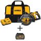 DEWALT FLEXVOLT 60-Volt MAX Li-Ion Cordless Brushless 7-1/4 in. Wormdrive Circular Saw w/ Bonus FLEXVOLT 20/60-Volt Battery