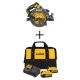 DEWALT FlexVolt 60-Volt MAX Cordless Brushless 7-1/4 in. Circular Saw (Tool-Only) w/20V 5Ah Battery(2-Pk), Charger and Kit Bag