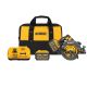 DEWALT FLEXVOLT 60-Volt MAX Lithium-Ion 7-1/4 inch Cordless Brushless Circular Saw Kit w/ 2 Batteries 9 Ah, Charger and Bag