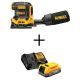DEWALT 20-Volt MAX XR Cordless Brushless 1/4 Sheet Variable Speed Sander(Tool-Only) w/ 20V MAX POWERSTACK Compact Battery Kit