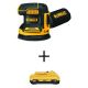 DEWALT 20-Volt MAX XR Cordless Brushless 5 in. Random Orbital Sander (Tool-Only) w/ 20V Compact Lithium-Ion 4Ah Battery Pack