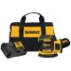 DEWALT 20-Volt Max Lithium-Ion Cordless Brushless 5 in. Random Orbit Sander Kit with Battery 2.0 Ah, Charger and Bag