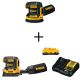 DEWALT 20-Volt MAX XR Cordless Brushless 5-inch Random Orbital Sander w/ 1/4 Sheet Sander, (1) 20-Volt Battery 3.0Ah & Charger