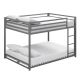 DHP - Mabel Silver Metal Full Over Full Bunk Bed