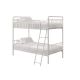 DHP - Kolin White Metal Twin Over Twin Bunk Bed