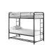 DHP Bellona Black Twin/Twin Bunk Bed w/ Storage Bin