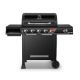 Dyna Glo 5-Burner Propane Gas Grill in Matte Black with Sear Burner and Side Burner