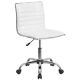 Flash Furniture 18 in. Width Standard White Vinyl Task Chair with Swivel Seat
