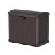 DURAMAX Store-away 317 Gal. 4 ft. 9 in. x 2 ft. 8 in. x 4 ft. 1 in. Brown Resin Horizontal Storage Shed Arc Lid Deck Box