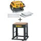 DEWALT 15 Amp Corded 13 inch Heavy-Duty 2-Speed Thickness Planer w/ Knives and Tables w/ Bonus Planer Stand