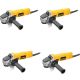 DEWALT 7 Amp 4-1/2 inch Small Angle Grinder w/ 1-Touch Guard (4-Pack)