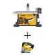 DEWALT 15 Amp Corded 8-1/4 in. Compact Jobsite Tablesaw w/ 20-Volt MAX XR Cordless Brushless Jigsaw (Tool-Only)