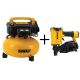 DEWALT 6 Gal. Electric Air Compressor with Bonus Pneumatic Roofing Nailer