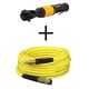 DEWALT 3/8 inch Pneumatic Ratchet w/ Bonus 50 ft. x 1/4 inch Air Hose