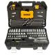 DEWALT 1/4-in x 3/8-in Drive Polished Chrome Mechanics Tool Set (142-Piece)