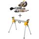 DEWALT 15 Amp Corded 12 in. Double Bevel Sliding Compound Miter Saw w/Blade Wrench, Material Clamp & Compact Miter Saw Stand