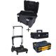 DEWALT TSTAK VI 17 inch Tool Box, TSTAK II Tool Box, TSTAK IV Organizer and Trolley Storage System Combo Set (4 Components)