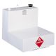 Delta L-Shaped Steel Liquid Transfer Tank in White
