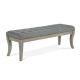 Dorel - Living Simon Taupe Rectangular Tufted Bench