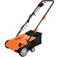 Costway 13-in. 12 Amp Corded Electric Push Button Start Walk Behind Push Mower Scarifier Electric Lawn Dethatcher Orange