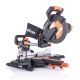 Evolution Power Tools 15 Amp 10 in. Sliding Compound Miter Saw w/ Multi-Material Cutting Blade for Wood, Decking, Metal, Laminate, Plastic