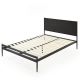 Zinus - Clarrisa Black Full Upholstered Metal Platform Bed