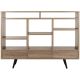 Safavieh 35.4inch Light Brown/Black Wood 8-shelf Etagere Bookcase