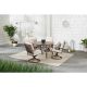 Hampton Bay Geneva 5-pc Brown Wicker Outdoor Patio Dining Set with CushionGuard Almond Tan Cushions