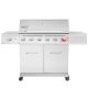 Royal Gourmet 6-Burner Propane Gas Grill in Stainless Steel w/ Sear Burner and Side Burner