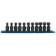 GEARWRENCH 3 8 in Drive 6 Point Standard X Core Pinless Universal Impact Metric Socket Set 11 Piece