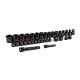 GEARWRENCH 34-Piece Metric 3/8-inch - 1/2-inch Impact Socket Tray Set