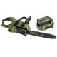 Green Machine 16-in Chainsaw 62-Volt Cordless Brushless Motor w/ 4 Ah Battery and Charger