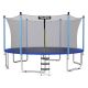 12 ft. Trampoline Combo Bounding Bed Trampoline w/ Ladder Enclosure Net