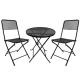 3-Piece Metal Outdoor Bistro Set H-YL-MB005-BLACK