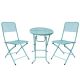3-Piece Metal Outdoor Bistro Set H-YL-MB005-LIGHT BLUE